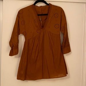 Stitched Burgundy top